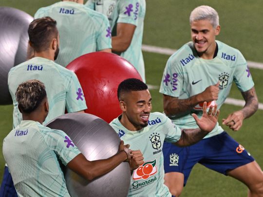 Brazil Training Soccer Tracksuit Set: RODRYGO VINI JR, RAPHINHA