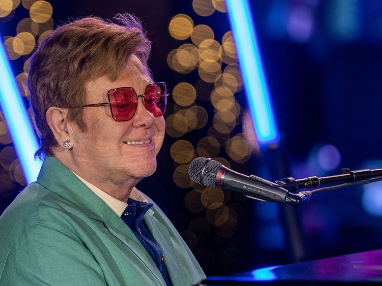 Elton John reveals his son is 'heading towards the stage