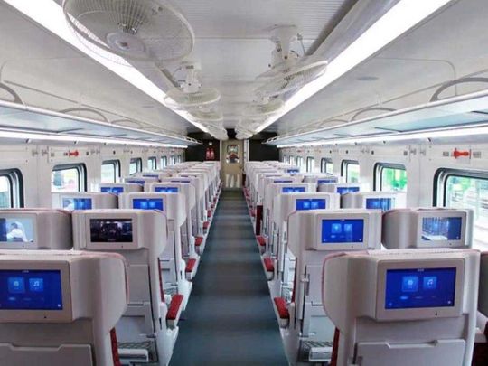 Pakistan railways coach train