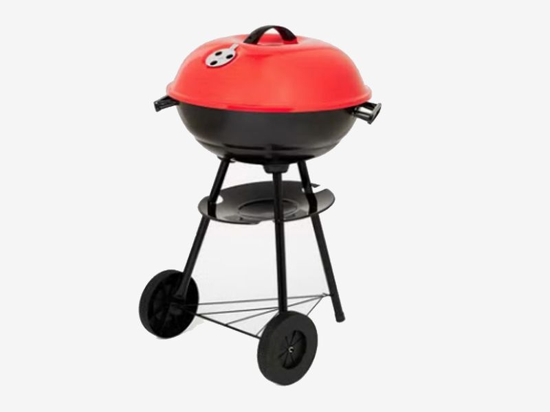 noon east Charcoal Barbecue Grill with Lid, Stand and Wheels