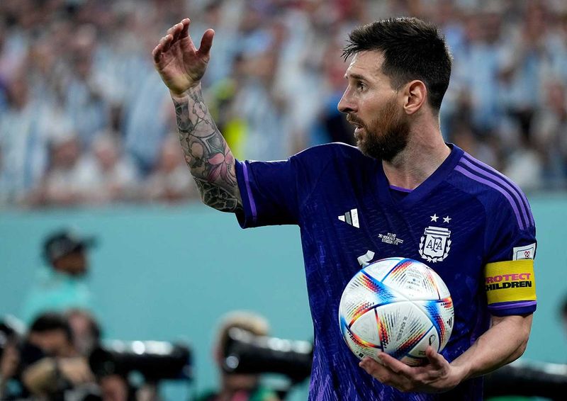 Argentina's Lionel Messi during the World Cup group C 