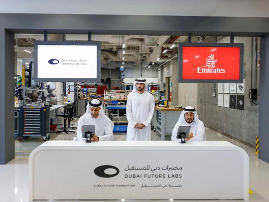 Sheikh Hamdan witnesses the signing of three new partnerships aimed at driving innovation in aviation and logistics