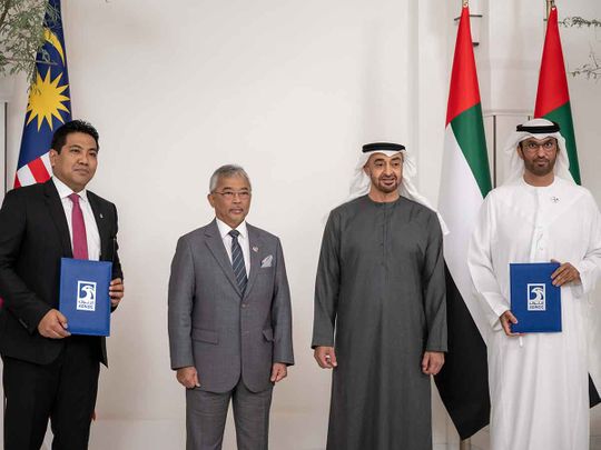UAE President, Malaysia's King witness signing of Middle East's first unconventional oil concession between ADNOC and PETRONAS