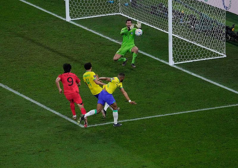 Brazil's goalkeeper Alisson