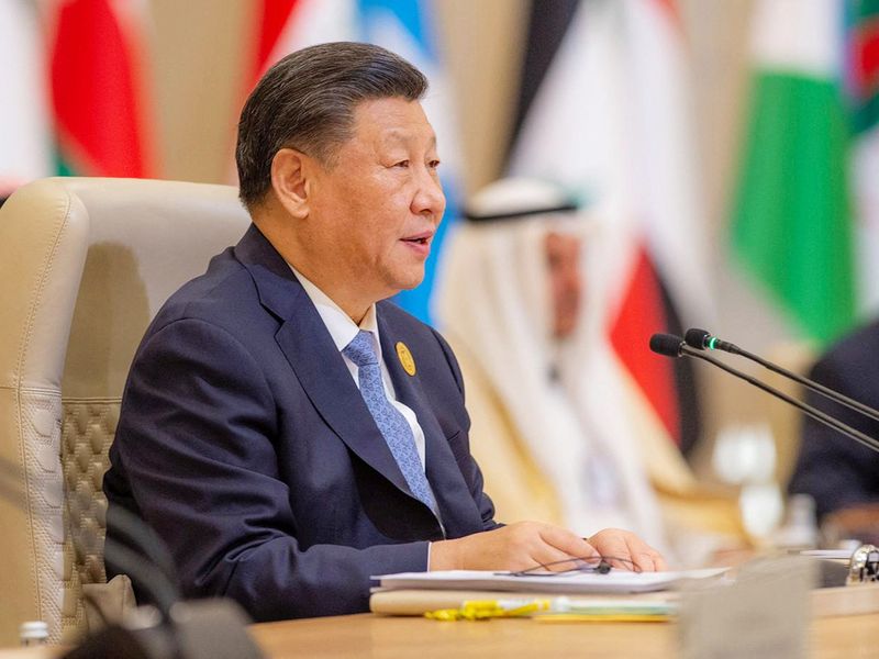 Chinese President Xi Jinping attends the China-Arab summit in Riyadh