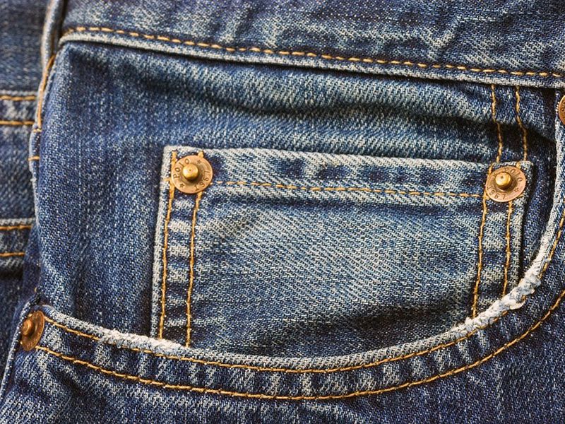 Inside pocket jeans