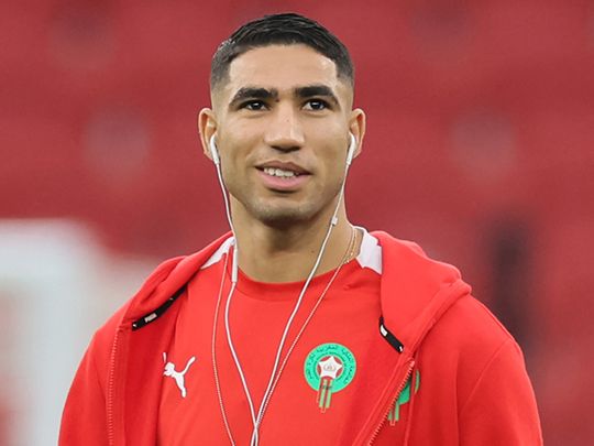 Morocco's defender Achraf Hakimi