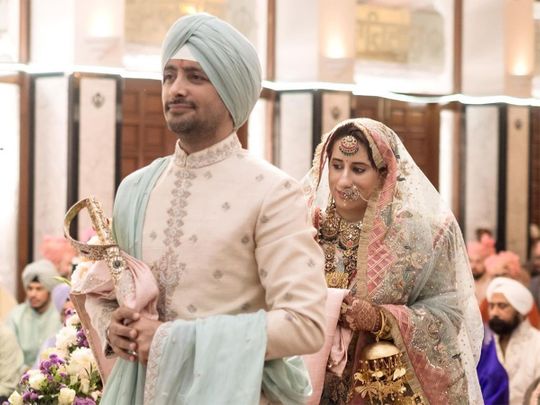 Sunny Kapoor and Guneet Monga during their wedding
