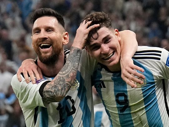  Lionel Messi and Julian Alvarez