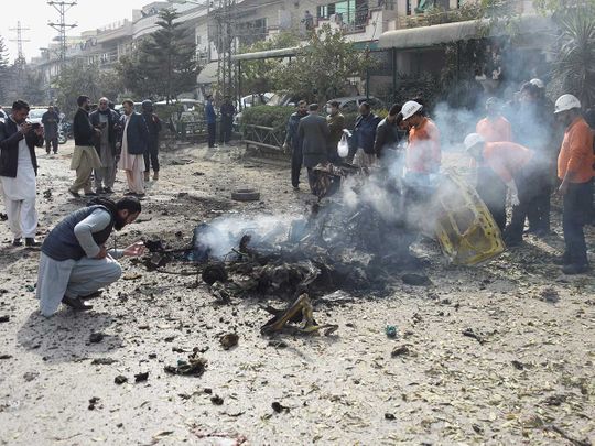 Pakistan blast bomb