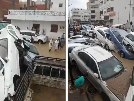 Saudi floods Mecca