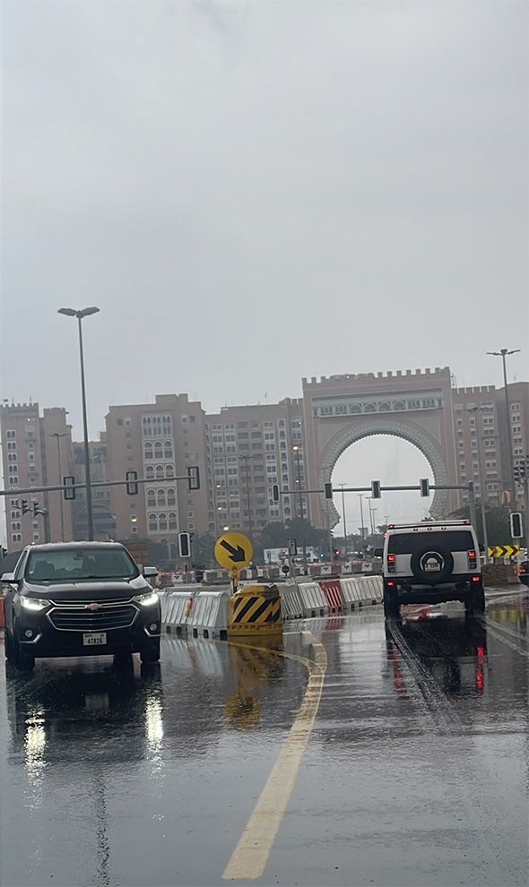 Rain in Dubai 