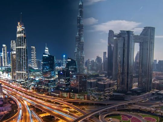 Sheikh Hamdan shares video of Dubai at day and night