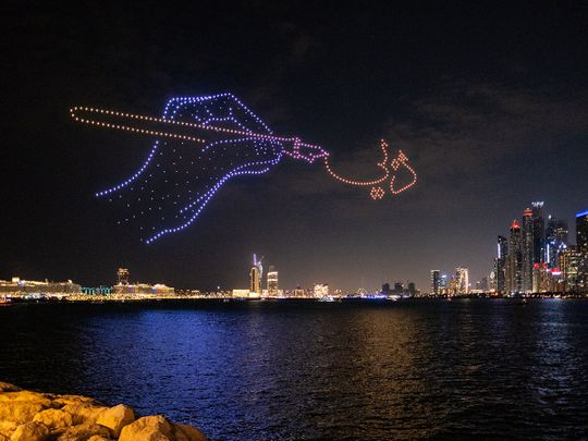 drone show during DSF 2023
