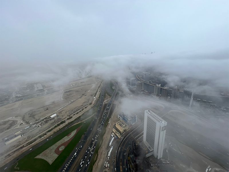 Fog in Dubai 