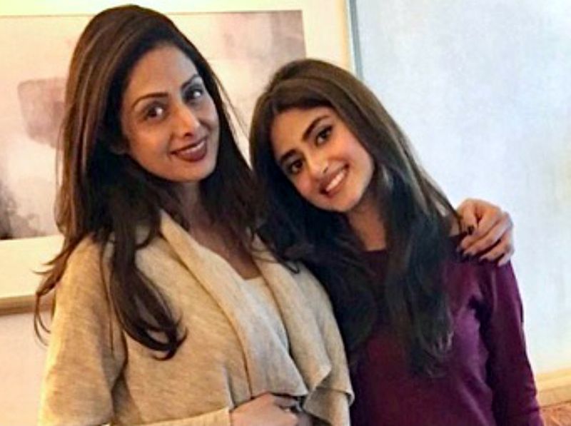 Late Bollywood actress Sridevi and Sajal Aly