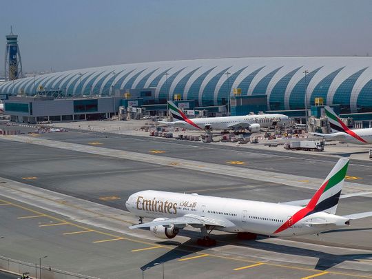 Emirates airlines Dubai International Airport in Dubai