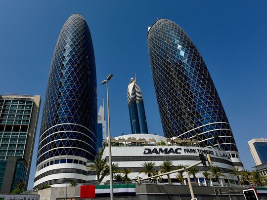 STOCK DAMAC Park Towers in Dubai. 