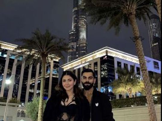 Anushka Sharma and Virat Kohli in Dubai