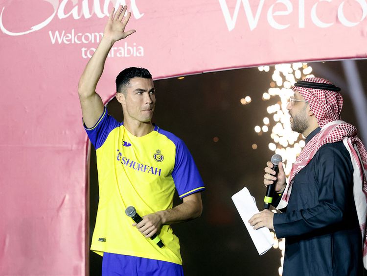 Cristiano Ronaldo pictured with Al Nassr shirt for first time as Saudis  SIGN ex-Man Utd star on free transfer