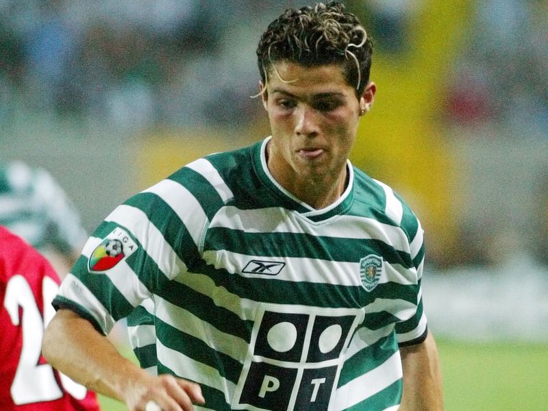 Sporting Lisbon player Cristiano Ronaldo
