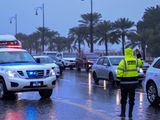 Sharjah Police tweet about roads in rains