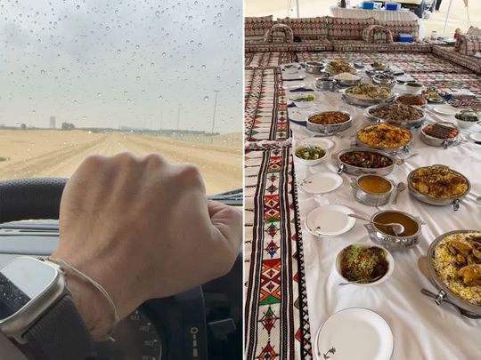 Sheikh Hamdan shares videos enjoying the rain in Dubai
