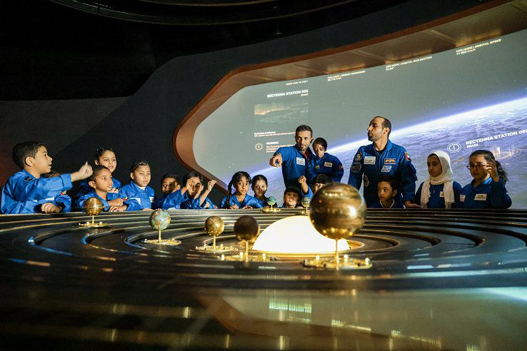 uae astronauts at museum of the future