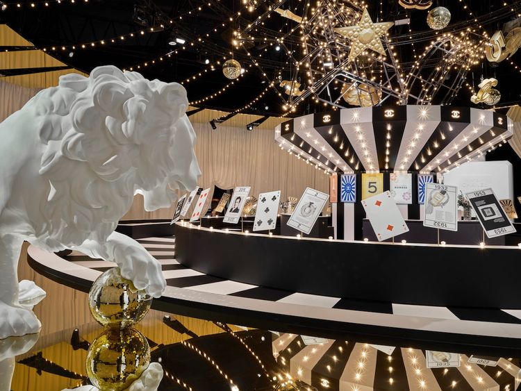 Curtain drops on Chanel's kaleidoscopic fragrance exhibition