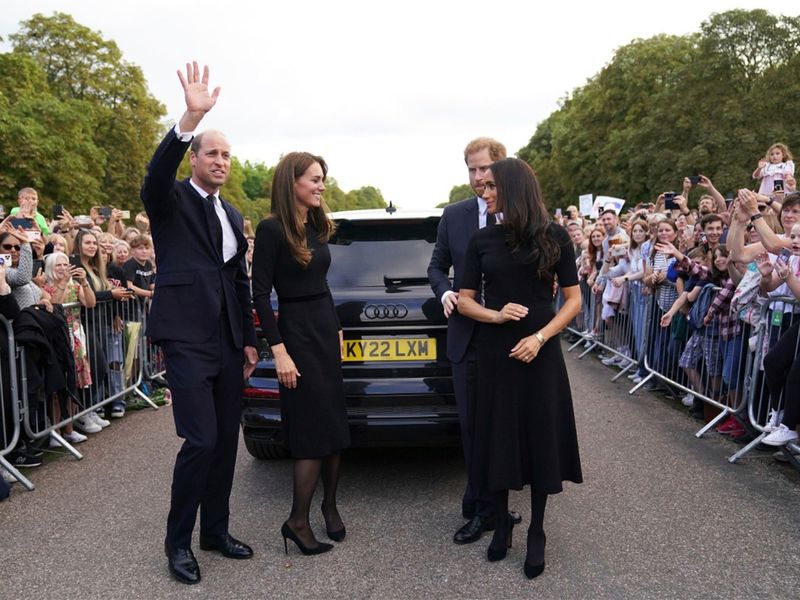 Prince William,Kate Middleton, Prince Harry and Megan Markle 