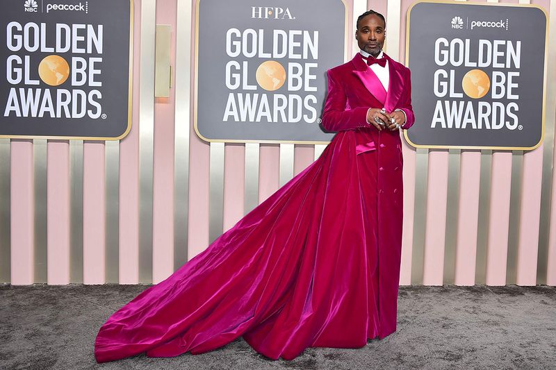Billy Porter arrives at the 80th annual Golden Globe Awards at the Beverly Hilton Hotel on Tuesday, Jan. 10, 2023, in Beverly Hills, Calif.