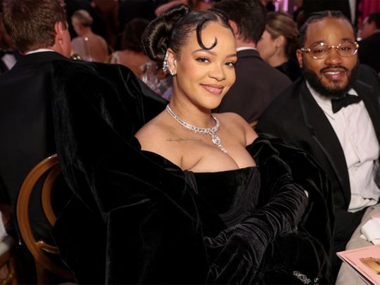 Rihanna during the 80th Annual Golden Globe Awards® show at the Beverly Hilton in Beverly Hills, CA, U.S., on Tuesday, January 10, 2023    