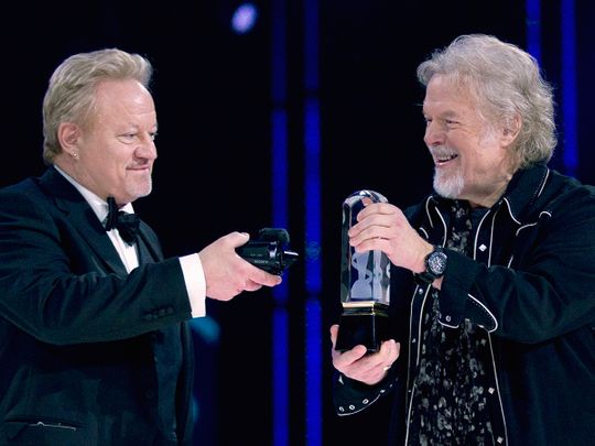 Robbie Bachman (left) with his brother Randy Bachman 