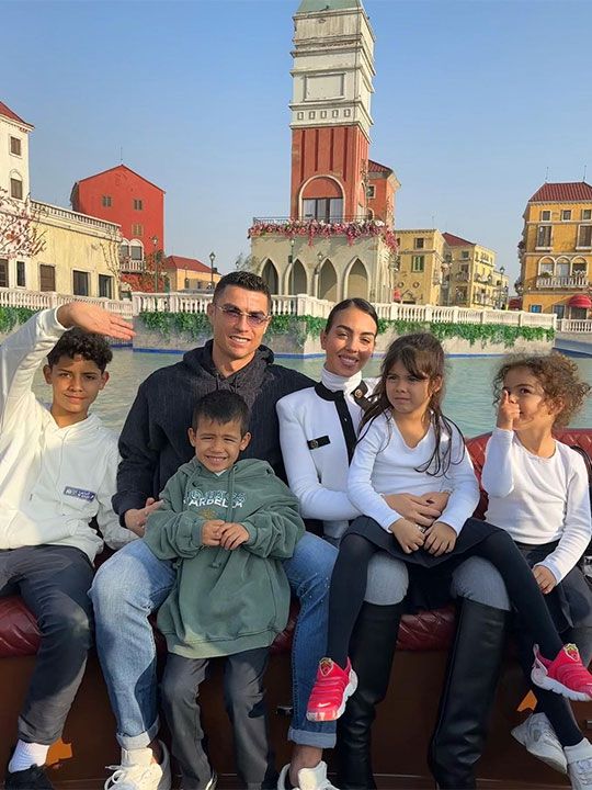 Cristiano Ronaldo and Georgina Rodriguez enjoy family day out