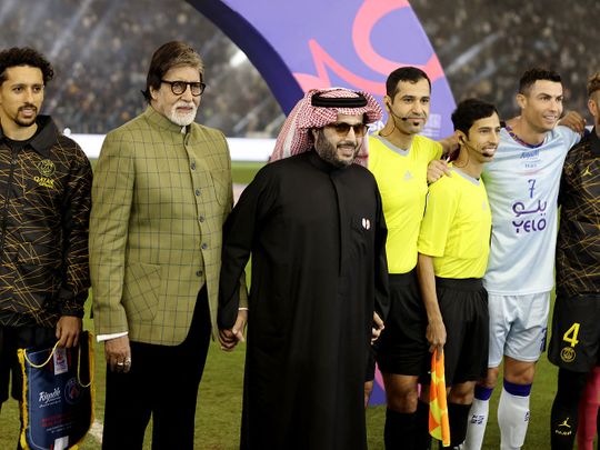 Amitabh Bachchan has a memorable eveinging with football legends in Riyadh