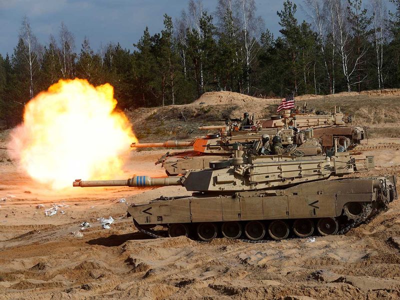 US Army M1A1 Abrams tank