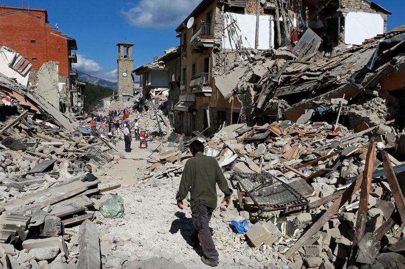 - Aug. 24, 2016 - ITALY - A 6.2 magnitude quake struck a cluster of mountain communities east of Rome in central Italy, killing about 300 people.