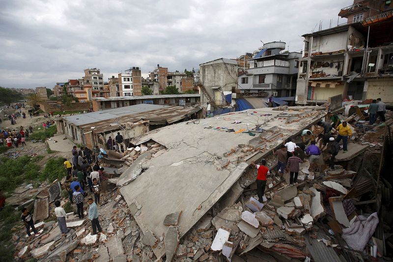  Apr 25, 2015 - NEPAL - A magnitude 7.8 earthquake ravaged impoverished Nepal, killing nearly 9,000 people and disrupting the lives of more than eight million.