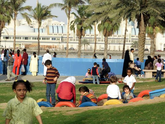  People enjoying at Al Jazeera Park in Sharjah on Eid Al Adha day