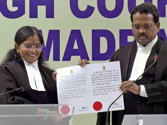 Lekshmana Chandra Victoria Gowri judge madras court