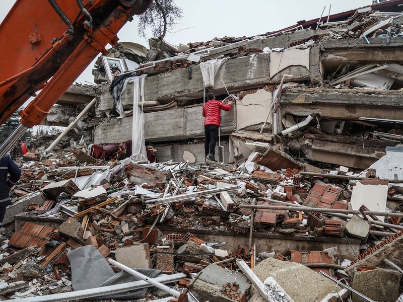 Turkey Syria earthquake debris
