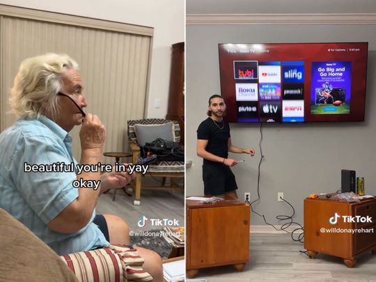 Video: Man teaches grandma how to use a Smart TV, goes viral