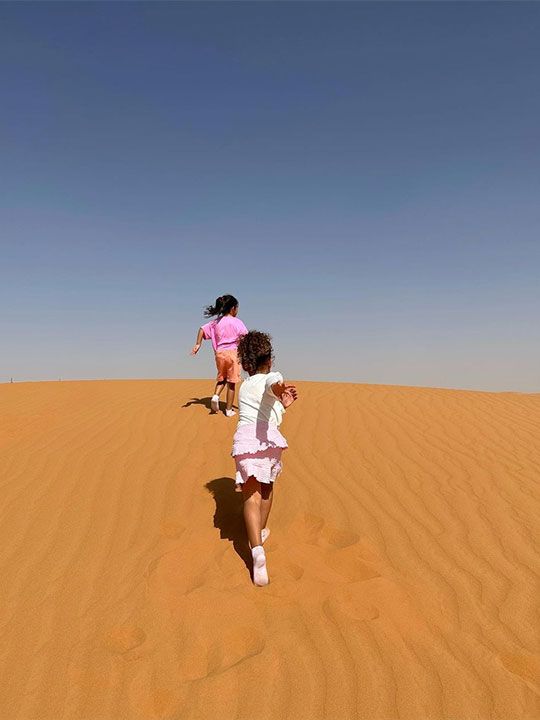 Ronaldo's kids enjoy in the Saudi desert 