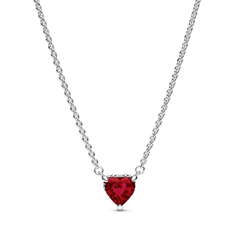 Pandora Sparkling Heart Halo Pendant Collier Necklace AED395