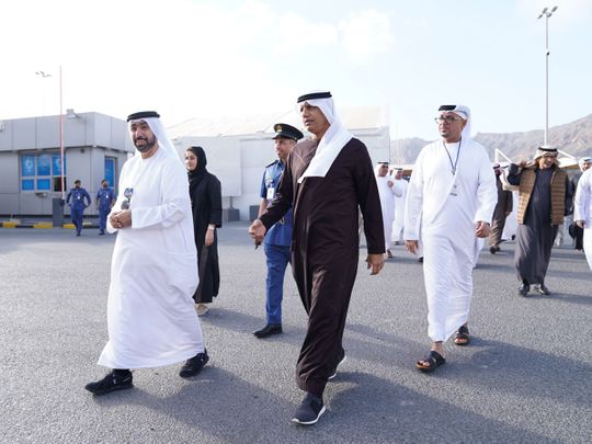 Ahmed Mahboob Musabih, director-general of Dubai Customs, visits Hatta Border Crossing, supplied pic-1676197594736