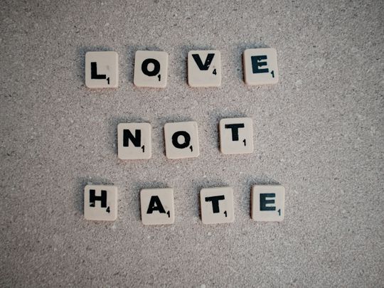 Love, not hate
