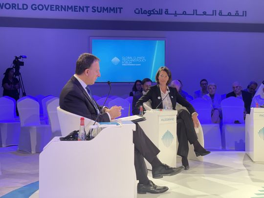 Sophie Hildebrand, Chief Technology Officer at ADNOC, at WGS 2023 in Dubai