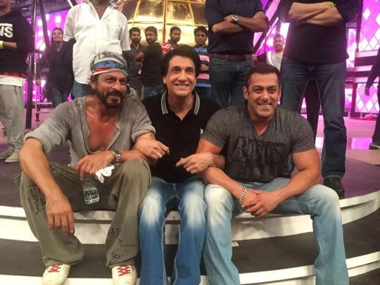Shiamak with SRK and Salman