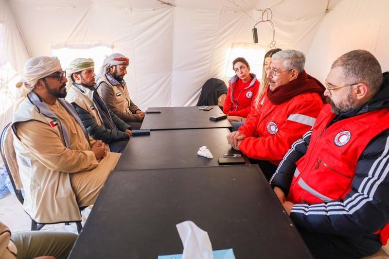 Emirates Red Crescent and Syrian Red Crescent meeting  