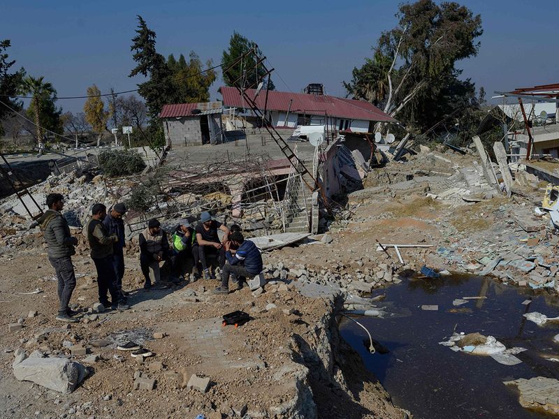 In pictures: Turkey quake cuts village in two  